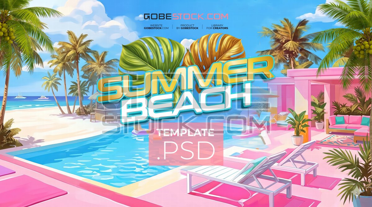 Pool party travel background (6)