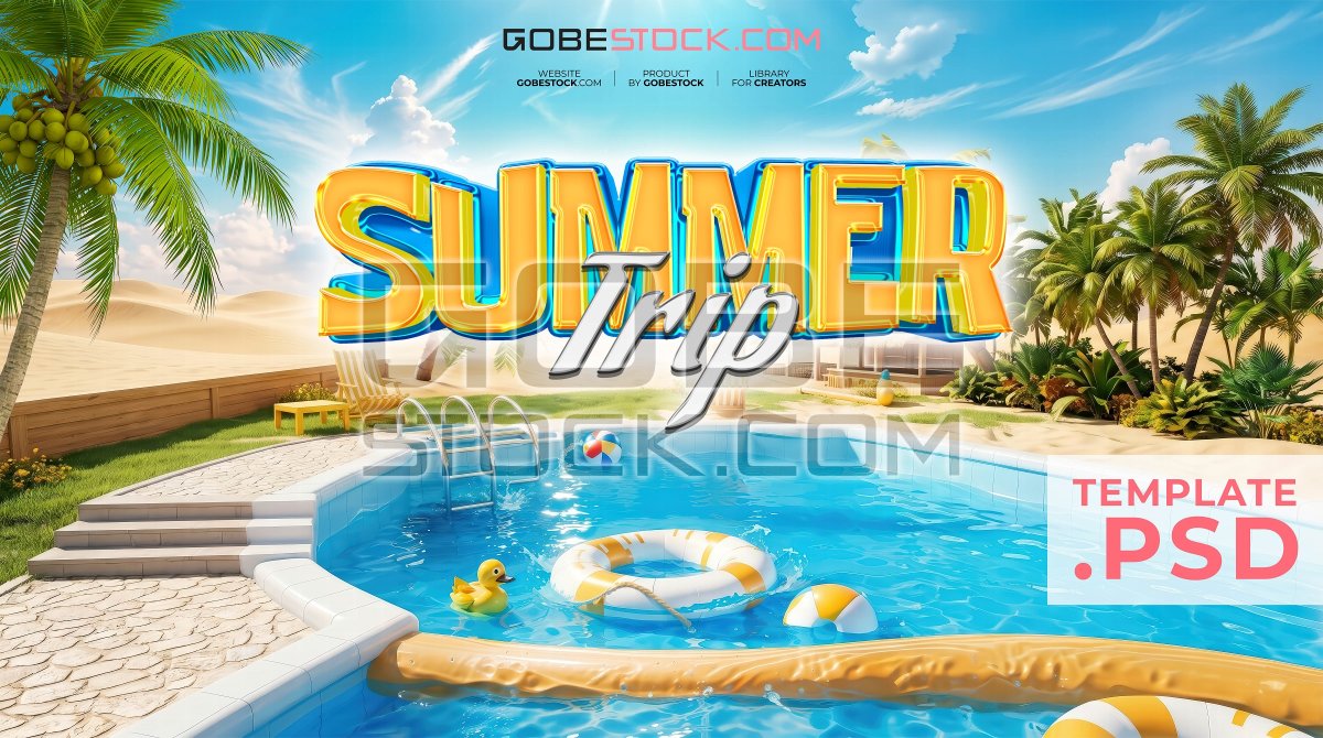 Pool party travel background (8)