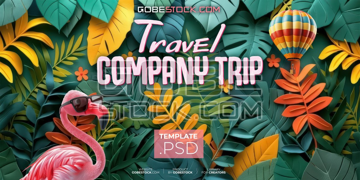 Tropical leaf background travel (3)