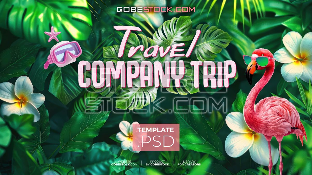 Tropical leaf background travel (2)