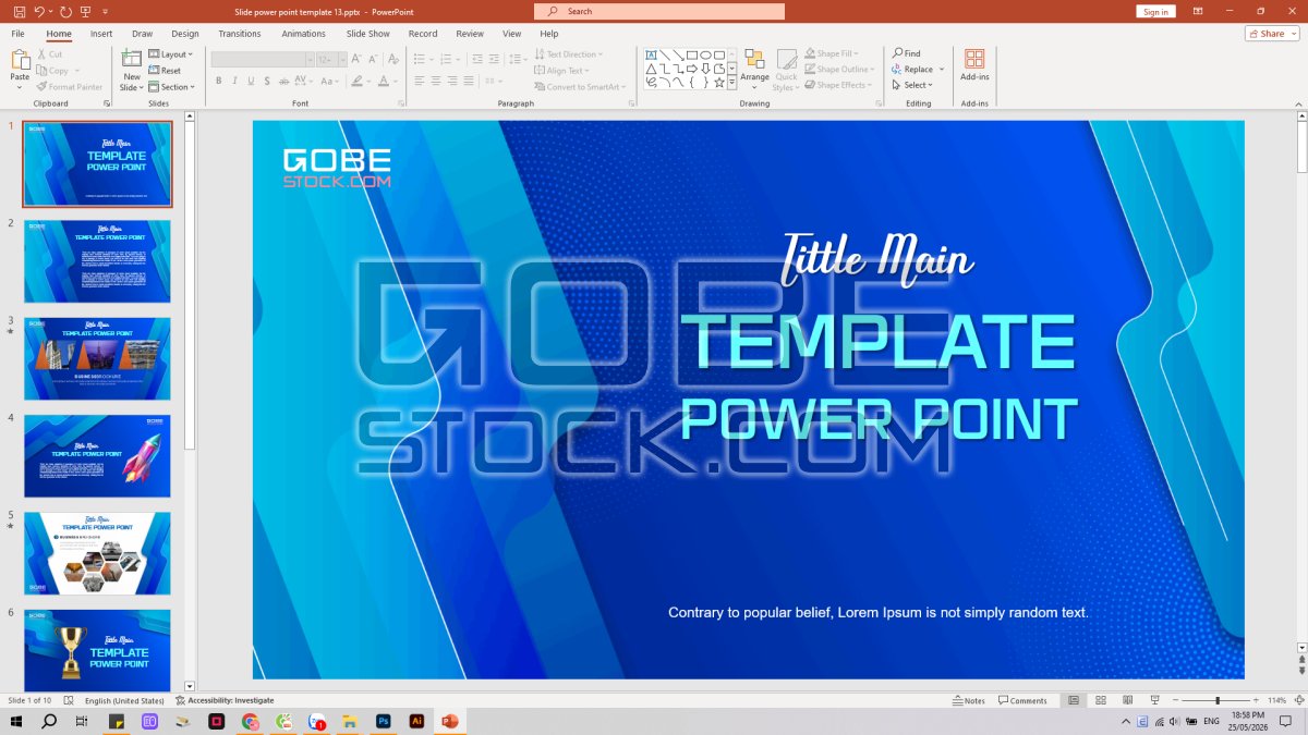 Slide power point template 13