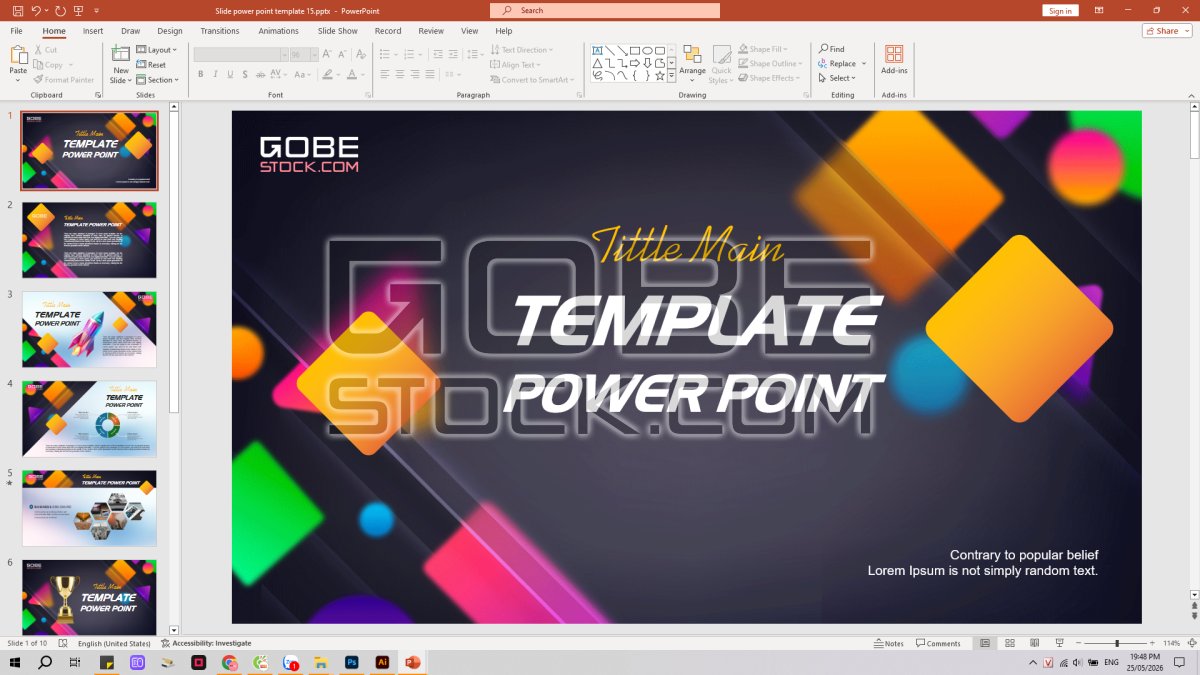 Slide power point template 15
