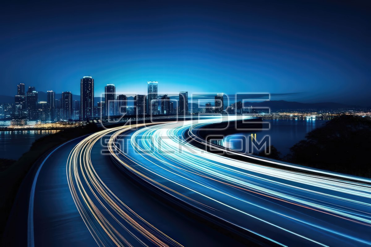 Abstract background futuristic city