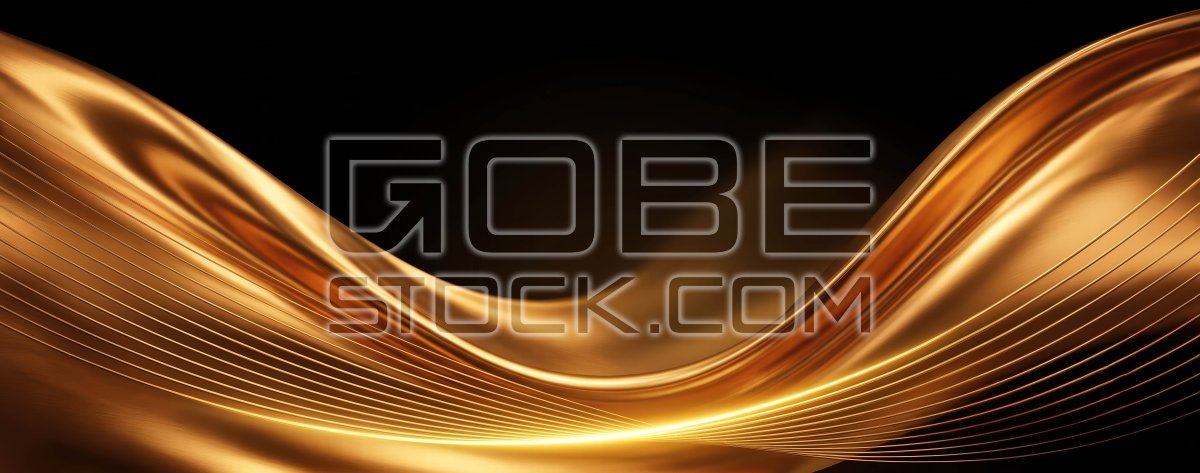 Golden wave background