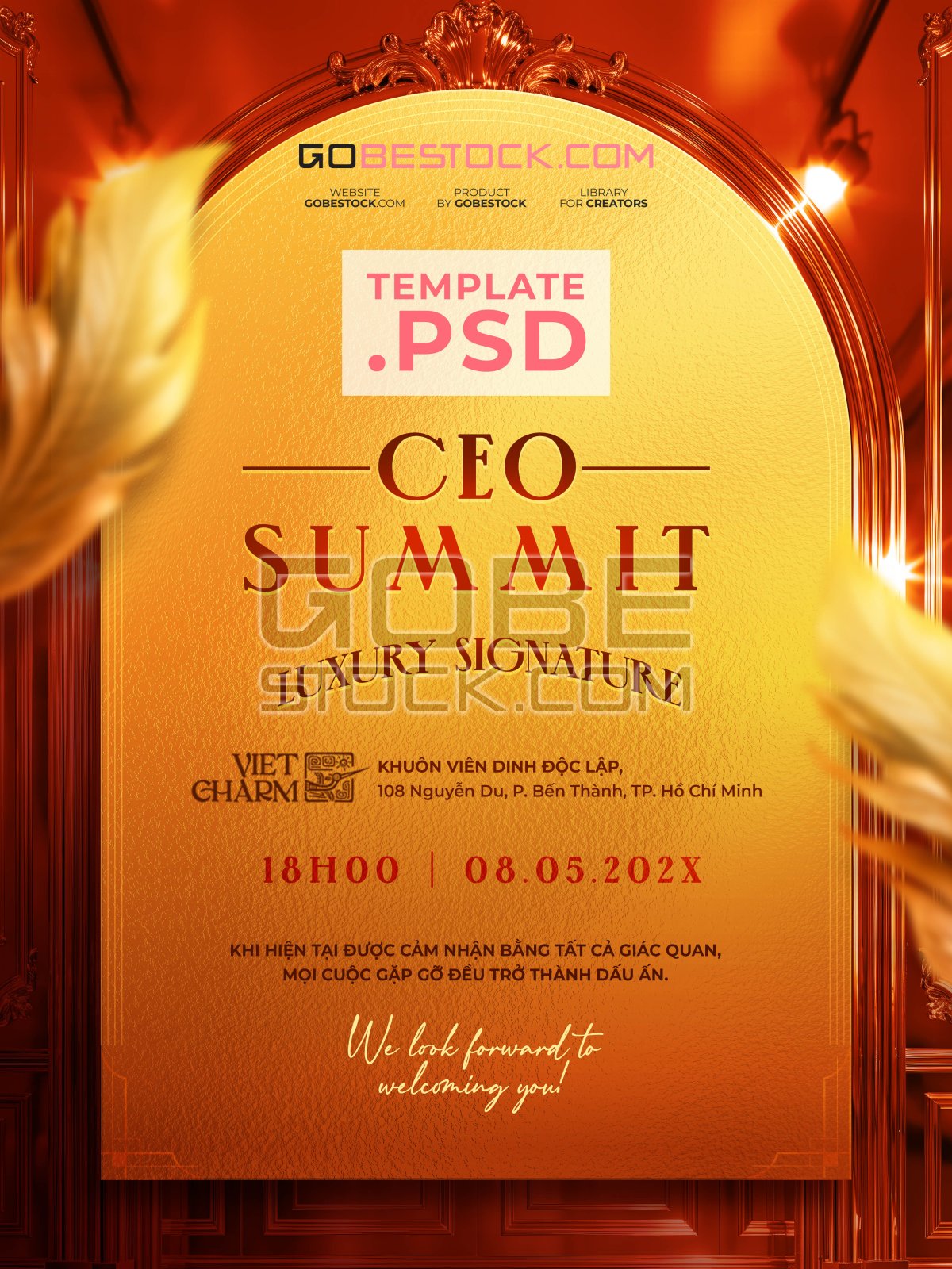 Invitation template luxury