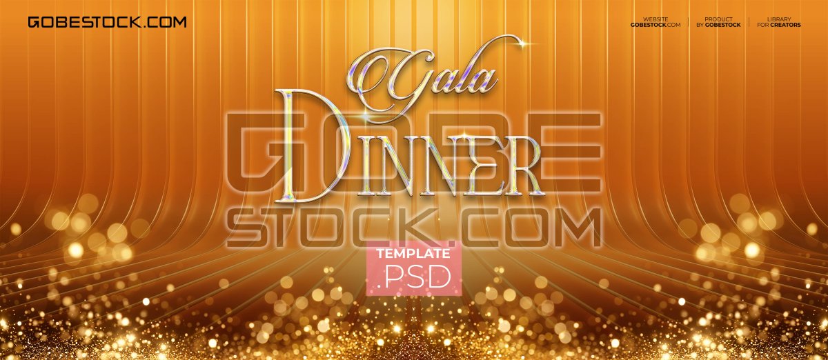 Key visual template gala dinner