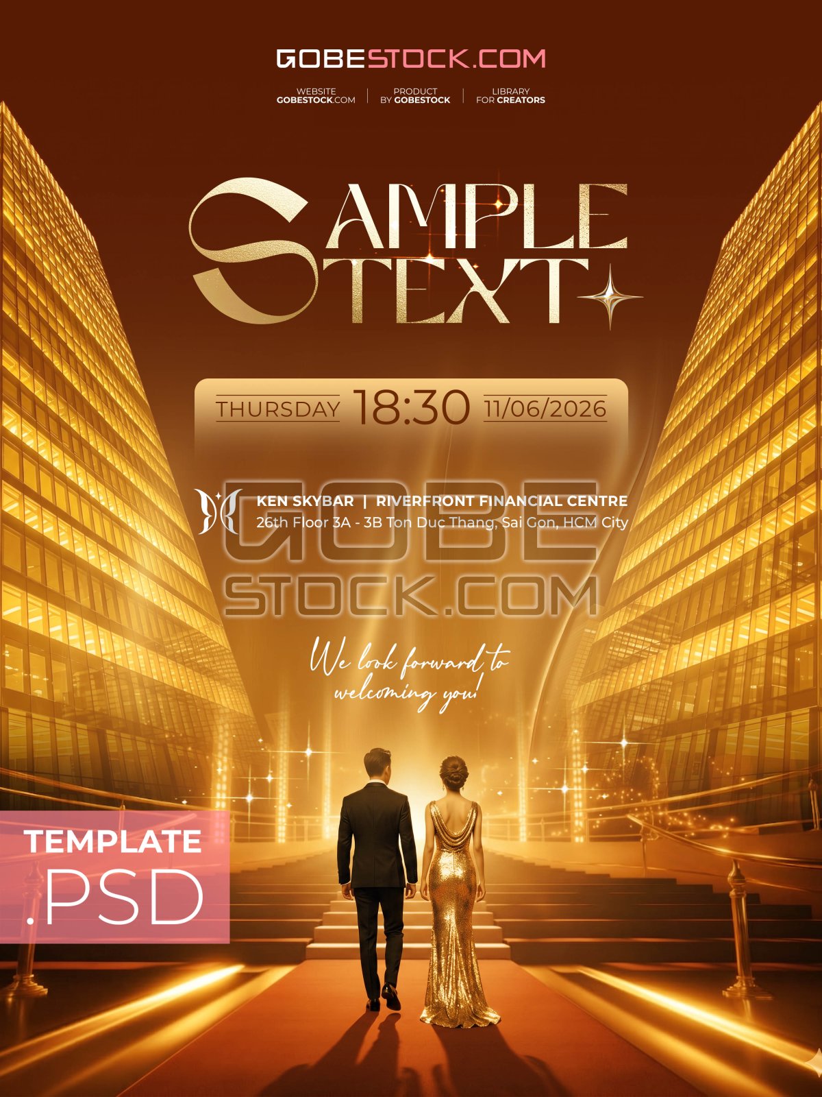 Key visual template invitation