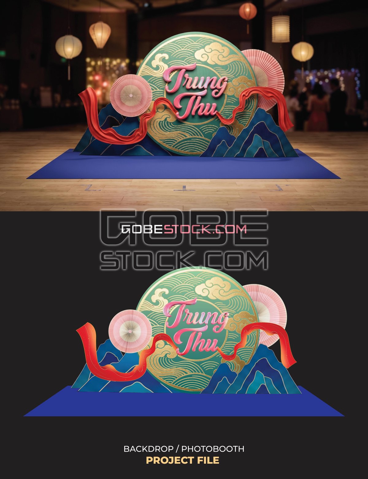 Backdrop photobooth mid autumn festival (6)