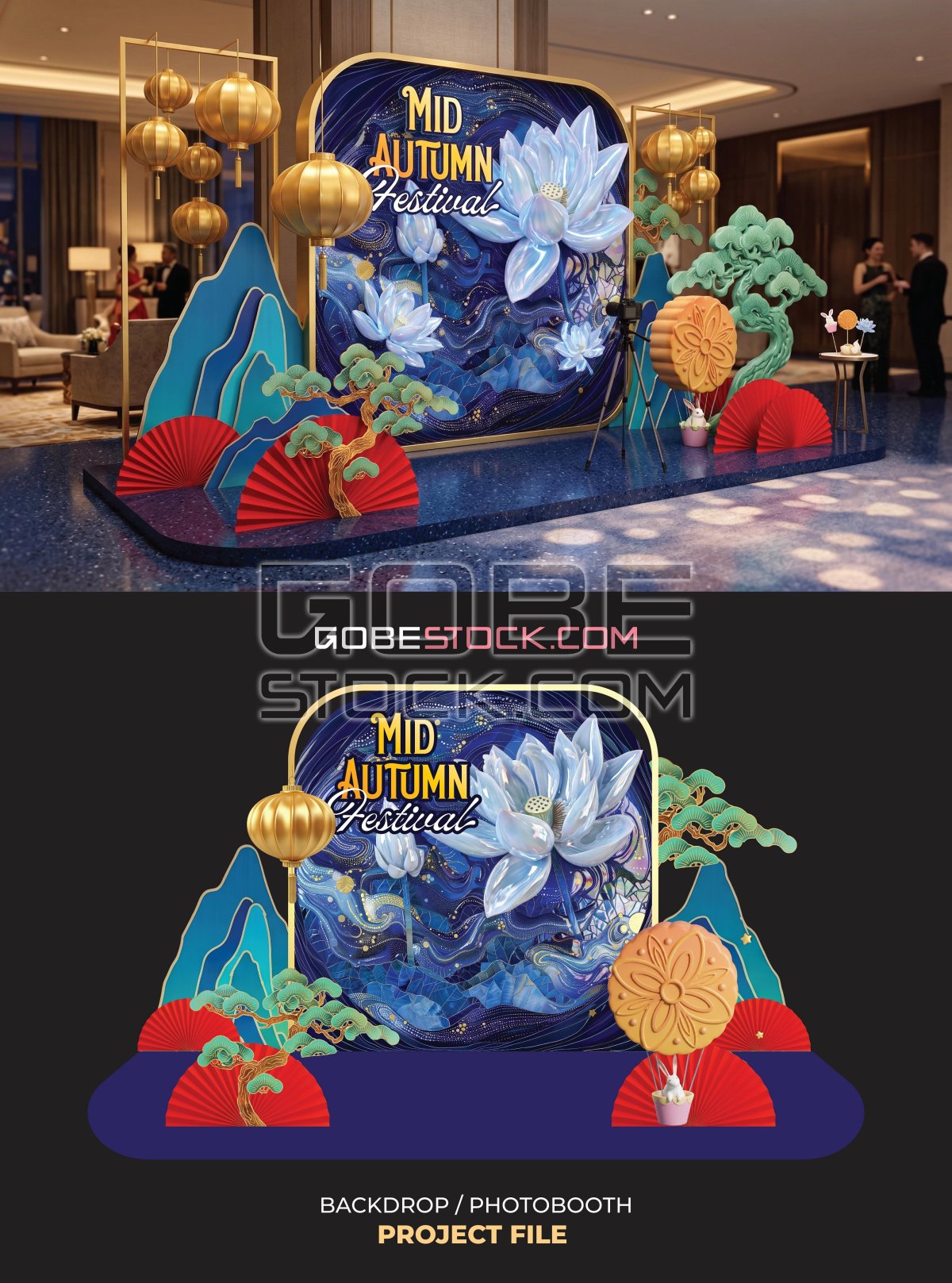 Backdrop photobooth mid autumn festival (10)