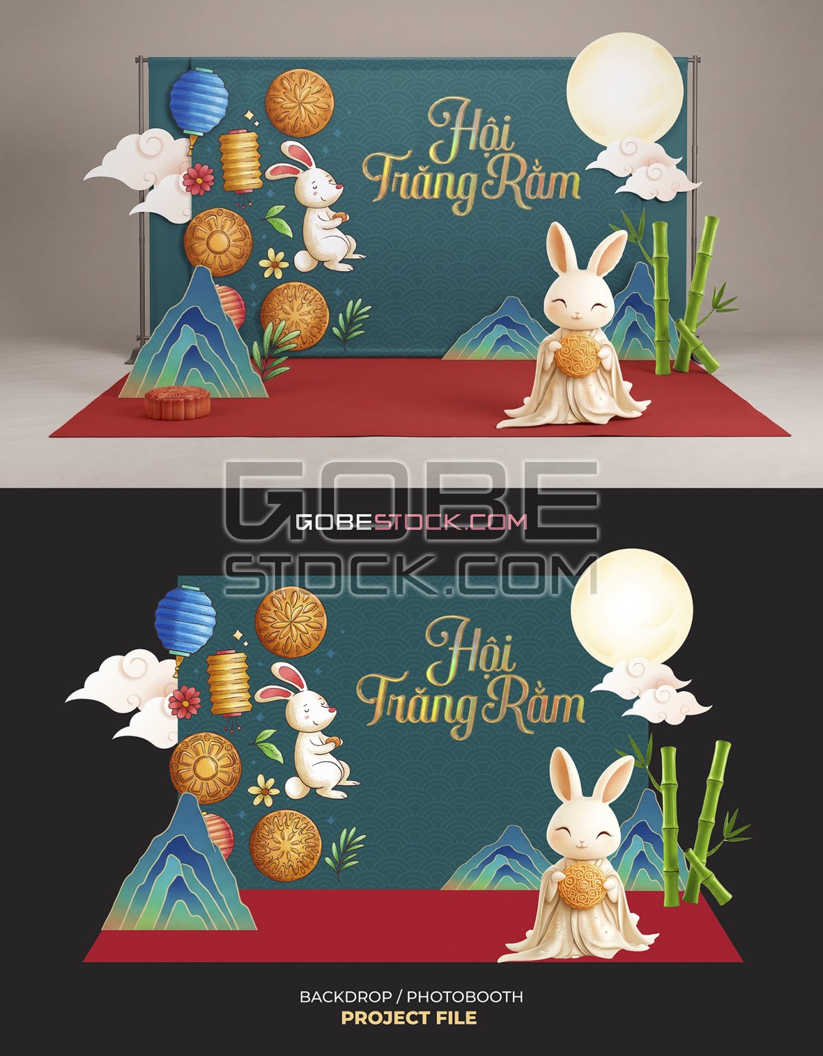 Backdrop photobooth mid autumn festival (12)
