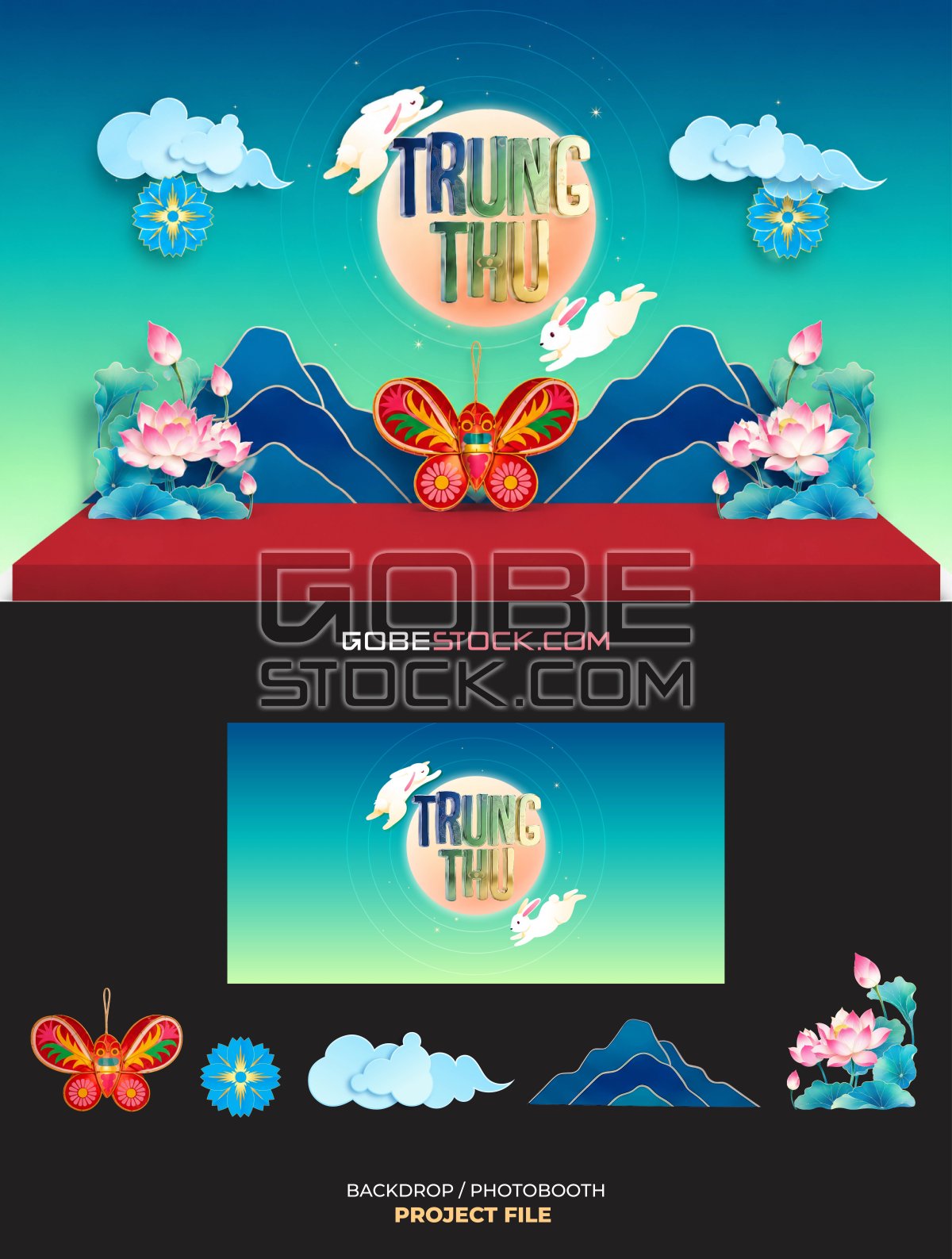 Backdrop photobooth mid autumn festival (15)