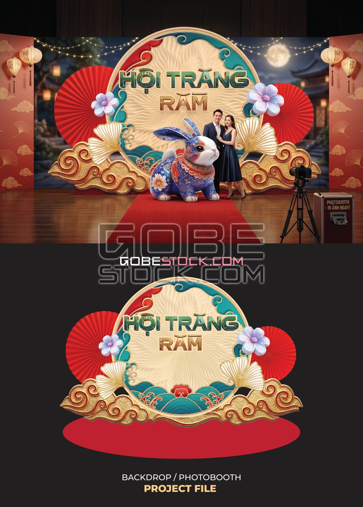Backdrop photobooth mid autumn festival (9)