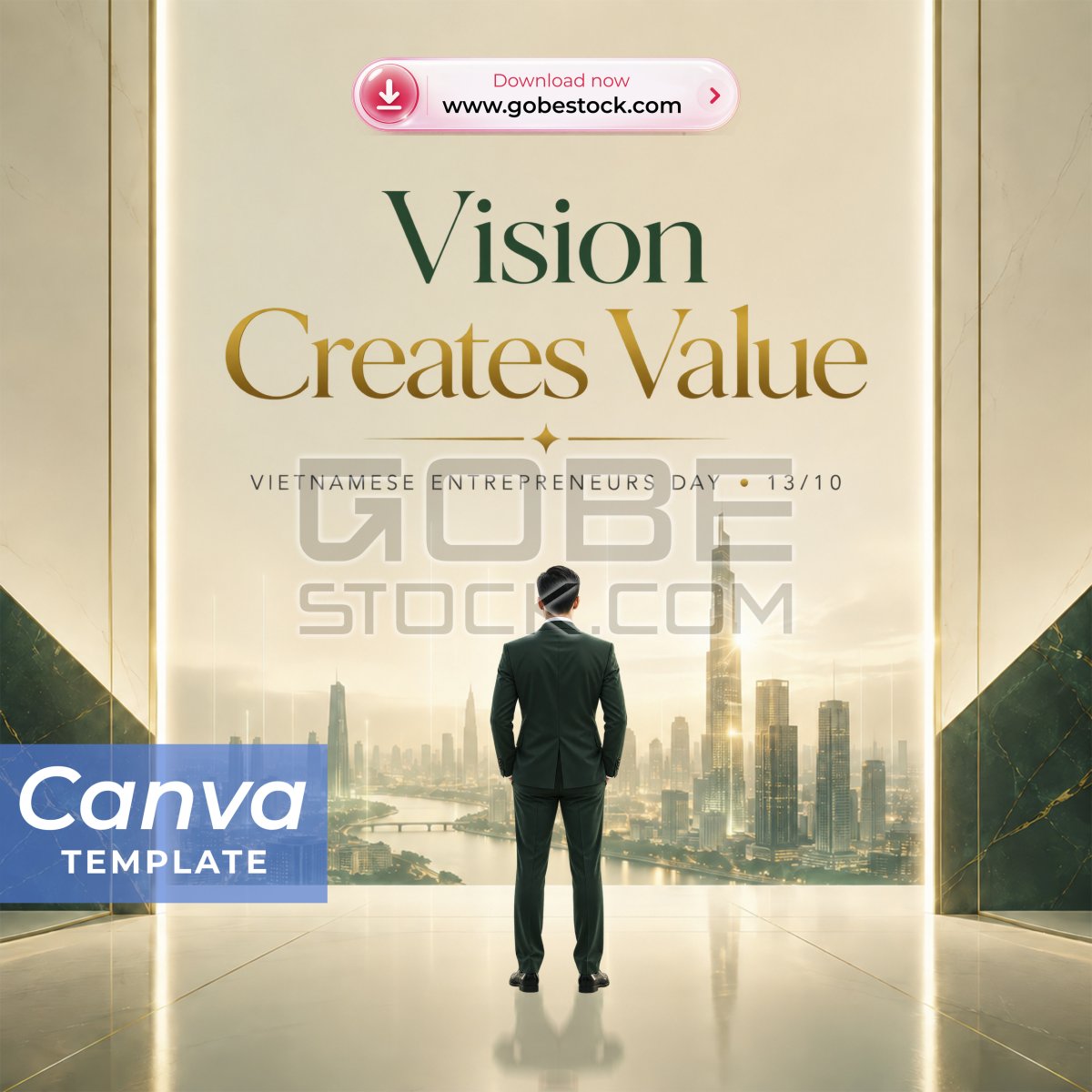 Vietnam Entrepreneurs Day 13 October City Vision Open Portal Green