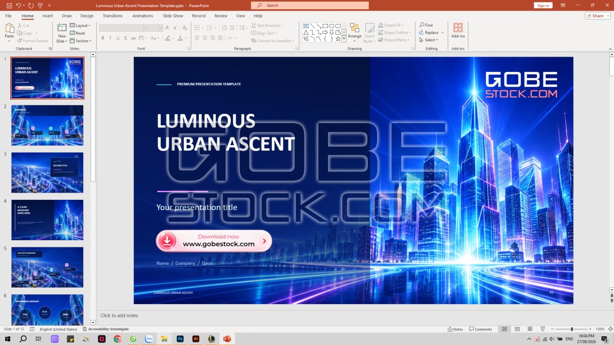 Luminous Urban Ascent Presentation Template