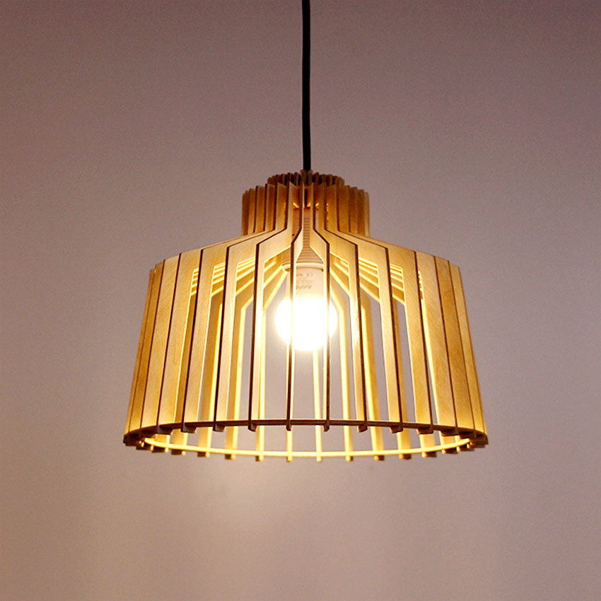 đèn thả gỗ tự nhiên