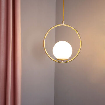 Đèn thả quả cầu thủy tinh Moonlight Venus DM800/1 trang trí bàn ăn đầu giường ngủ