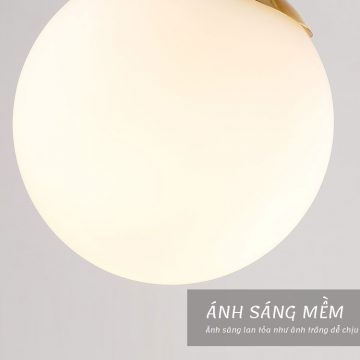 Đèn thả quả cầu thủy tinh Moonlight Venus DM800/1 trang trí bàn ăn đầu giường ngủ