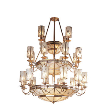 Đèn Chùm Đồng Kiểu Pháp Cổ Điển Venus 100002-39 39 tay bóng nến