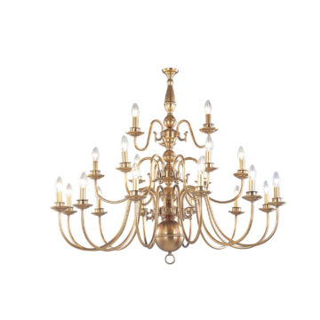 Đèn Chùm Đồng Kiểu Pháp Cổ Điển Venus 100063-21 21 tay bóng nến