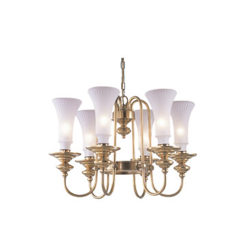 Đèn Chùm Đồng Kiểu Pháp Cổ Điển Venus 100088-06 6 tay bóng nến