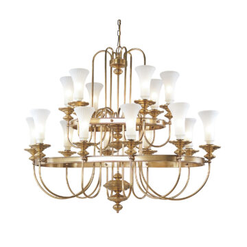 Đèn Chùm Đồng Kiểu Pháp Cổ Điển Venus 100088-16B 16 tay bóng nến