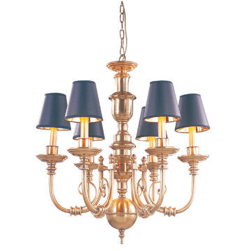 Đèn Chùm Đồng Kiểu Pháp Cổ Điển Venus 100142-06 6 tay bóng nến