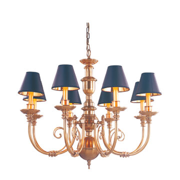 Đèn Chùm Đồng Kiểu Pháp Cổ Điển Venus 100142-08 8 tay bóng nến