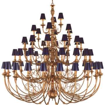 Đèn Chùm Đồng Biệt Thự Cổ Điển Venus 100142-63 63 tay bóng nến