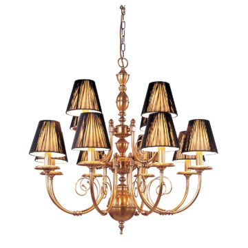 Đèn Chùm Đồng Kiểu Pháp Cổ Điển Venus 100144-12 12 tay bóng nến