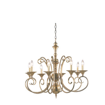 Đèn Chùm Đồng Kiểu Pháp Cổ Điển Venus 100146-08 8 tay bóng nến