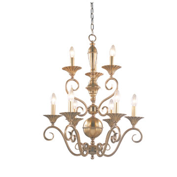 Đèn Chùm Đồng Kiểu Pháp Cổ Điển Venus 100148-09 9 tay bóng nến
