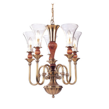 Đèn Chùm Đồng Kiểu Pháp Cổ Điển Venus 100164-05 5 tay bóng nến