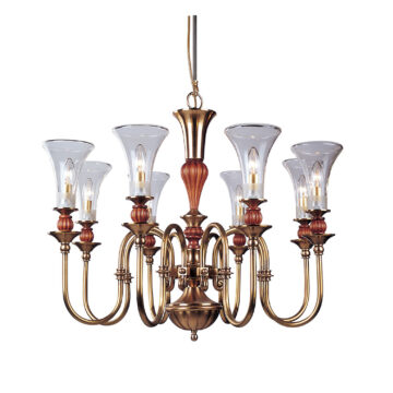 Đèn Chùm Đồng Kiểu Pháp Cổ Điển Venus 100164-08 8 tay bóng nến
