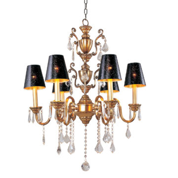 Đèn Chùm Đồng Kiểu Pháp Cổ Điển Venus 100165-06 6 tay bóng nến