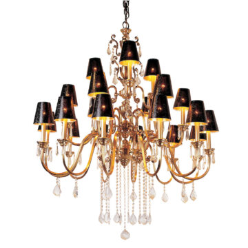 Đèn Chùm Đồng Kiểu Pháp Cổ Điển Venus 100165-21 21 tay bóng nến