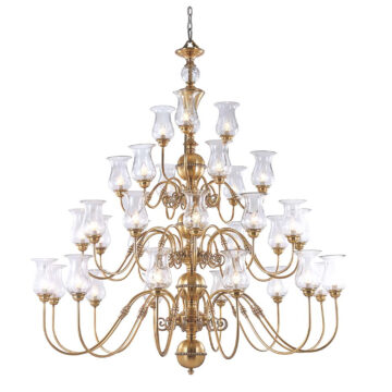 Đèn Chùm Đồng Kiểu Pháp Cổ Điển Venus 100174-33 33 tay bóng nến