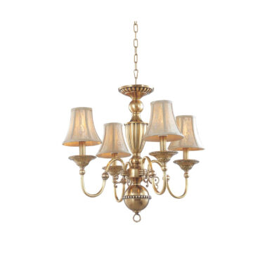 Đèn Chùm Đồng Kiểu Châu Âu Cổ Điển Venus 100179-04 4 tay bóng nến