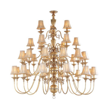 Đèn Chùm Đồng Kiểu Châu Âu Cổ Điển Venus 100179-33 33 tay bóng nến