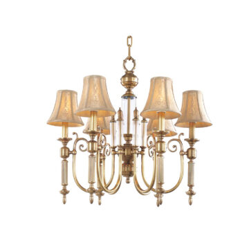 Đèn Chùm Đồng Kiểu Châu Âu Cổ Điển Venus 100180-06 6 tay bóng nến