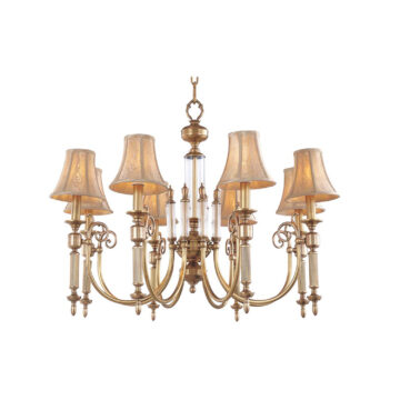 Đèn Chùm Đồng Kiểu Châu Âu Cổ Điển Venus 100180-08 8 tay bóng nến