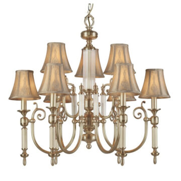 Đèn Chùm Đồng Kiểu Châu Âu Cổ Điển Venus 100180-09 9 tay bóng nến