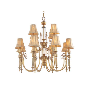 Đèn Chùm Đồng Kiểu Châu Âu Cổ Điển Venus 100180-12 12 tay bóng nến