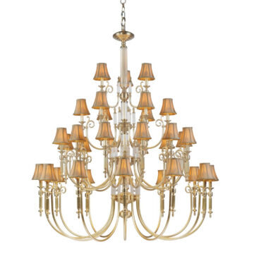 Đèn Chùm Đồng Kiểu Châu Âu Cổ Điển Venus 100180-33 33 tay bóng nến