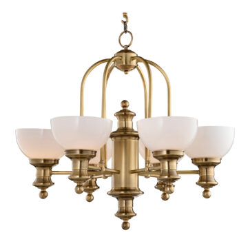 Đèn Chùm Đồng Kiểu Italia Cổ điển Venus 100260-06 6 tay bóng nến