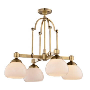 Đèn Chùm Đồng Kiểu Italia Cổ điển Venus 100261-04 4 tay bóng nến