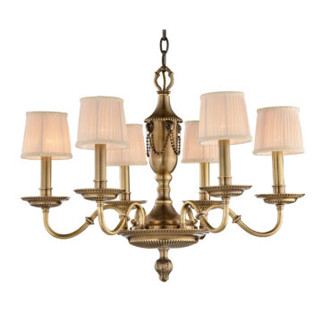 Đèn Chùm Đồng Kiểu Italia Cổ điển Venus 100263-06 6 tay bóng nến