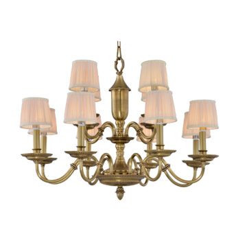 Đèn Chùm Đồng Kiểu Italia Cổ điển Venus 100263-12 12 tay bóng nến