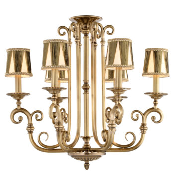 Đèn Chùm Đồng Kiểu Italia Cổ điển Venus 100264-06 6 tay bóng nến