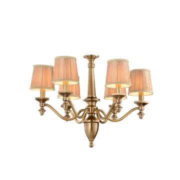 Đèn Chùm Đồng Kiểu Italia Cổ điển Venus 100266-06 6 tay bóng nến