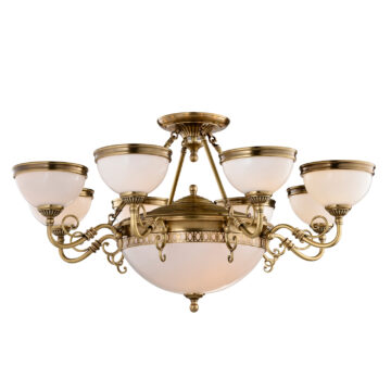 Đèn Chùm Đồng Kiểu Italia Cổ điển Venus 100267-12 12 tay bóng nến